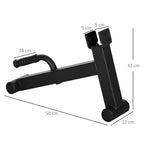 Cric d'haltères supports de barbell en acier avec poignée antidérapante pour musculation à domicile charge max. 200kg