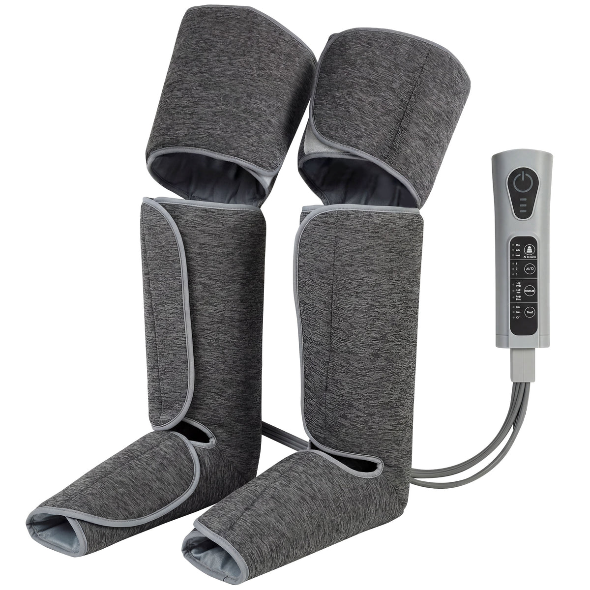 Masseur de jambes, masseur de compression pour les mollets, les genoux, les pieds avec chaleur, 3 modes automatiques