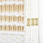 Paravent en bois 242 x 170 cm séparateur de pièce pliable 6 panneaux cloison de séparation chambre à coucher maison intérieur blanc