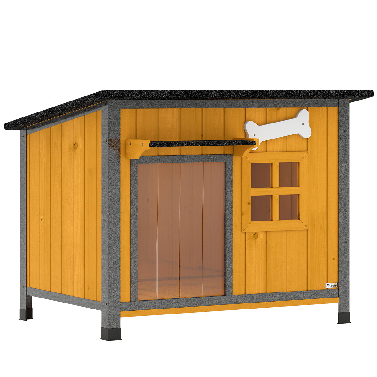 Niche pour chien extérieure résistante aux intempéries cabane pour chien avec plancher amovible