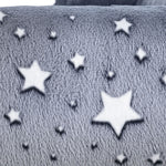 Kinder-Kindersessel, leuchtendes Kindersofa mit Sternenmuster, Samtstoff, für Jungen und Mädchen, Grau