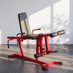 3-in-1-Beinstrecker 300 kg Belastbarkeit, verstellbare Rückenlehne und Positionen, freie Hantelscheiben, 163x58x118cm, Rot