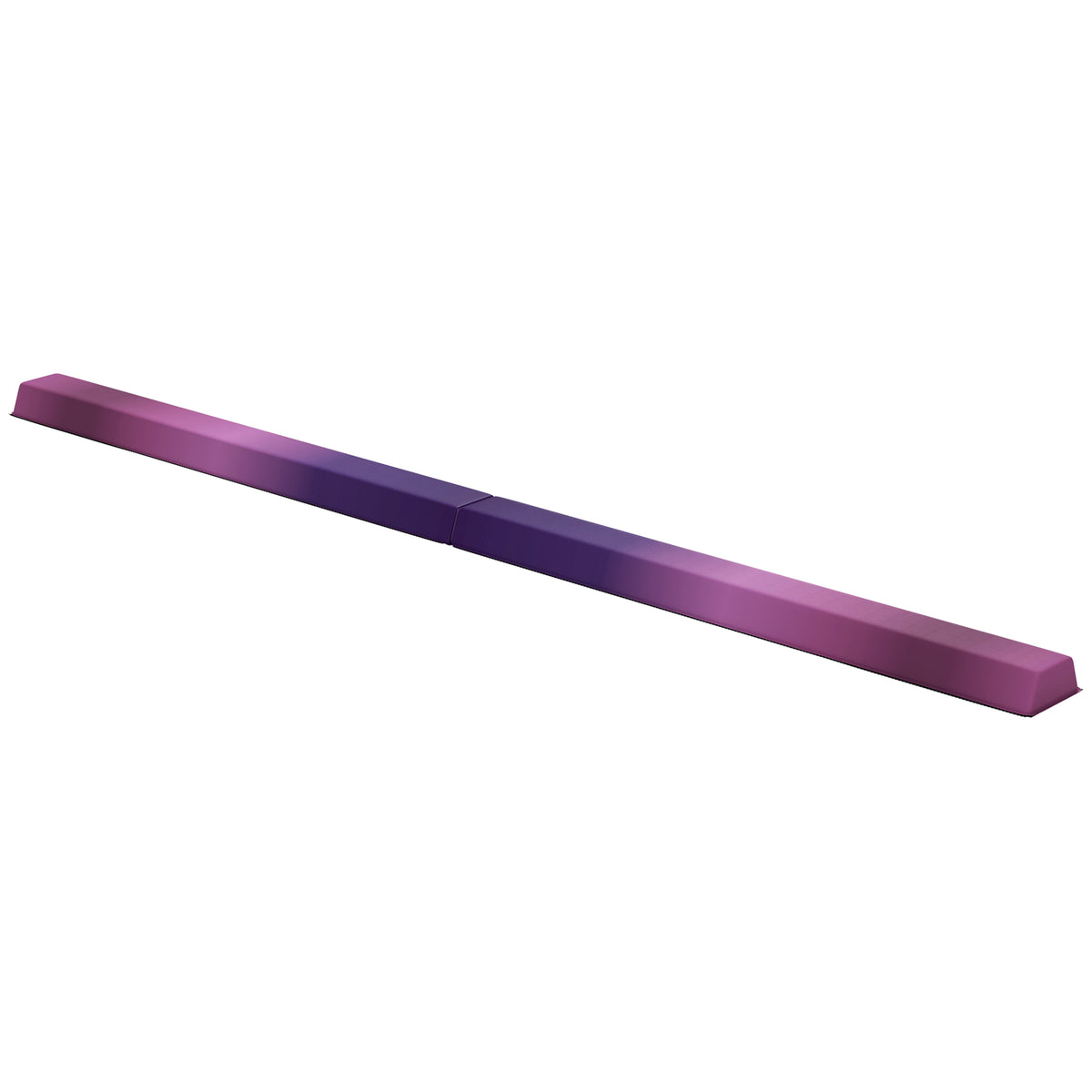 Poutre de gymnastique pliable fond antidérapant, poignée de transport, 236 x 10/15 x 6,5 cm violet et rose