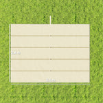 Toile de toit pour pergola tonnelle rétractable de 4 x 3 m - toile uniquement 350 x 260 cm crème