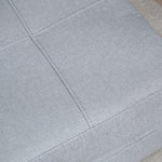 Chauffeuse canapé-lit convertible fauteuil 1 place avec 1 coussin déhoussable, tissu gris clair