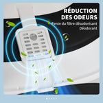 bac à litière pour chat pliable porte battante lucarne + pelle fournis noir blanc