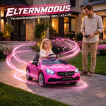 Voiture électrique enfants licence Mercedes SLC 300 12V V. Max. 5 Km/h effets sonores lumineux télécommande rose