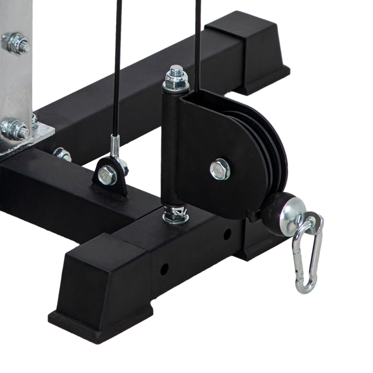 Appareil de musculation double poulie vis à vis crossover, charge libre avec haltère 2 x 50kg dim. 245L x 85l x 207H cm