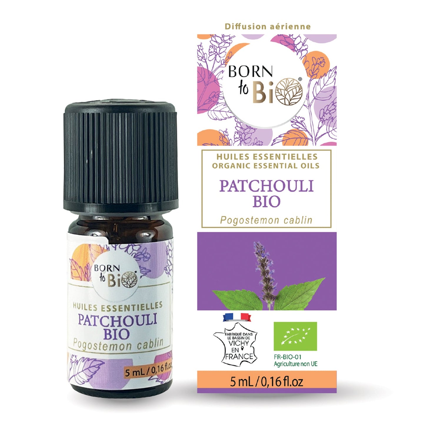 Huile essentielle Patchouli Certifiée Bio