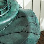 Bain d'oiseaux abreuvoir pour oiseaux jardinière 3 en 1 Ø 50 x 113 cm polypropylène vert-de-gris-8