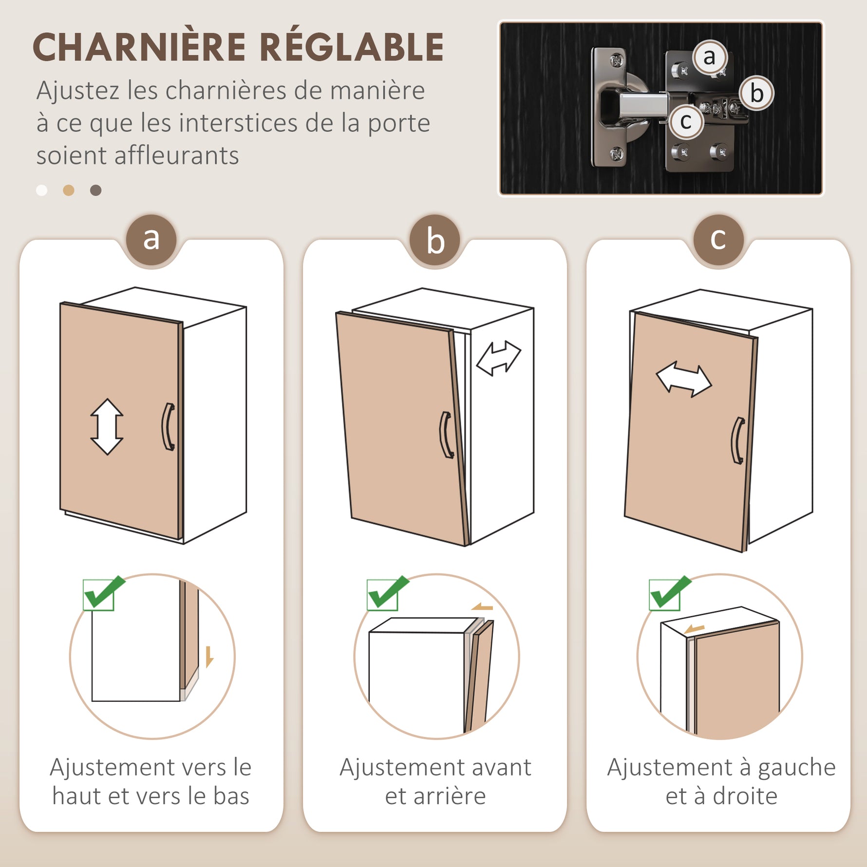 Buffet haut armoire de cuisine 4 portes 2 placards et 1 tiroir central hauteur 180 cm avec 2 étagères réglables noir