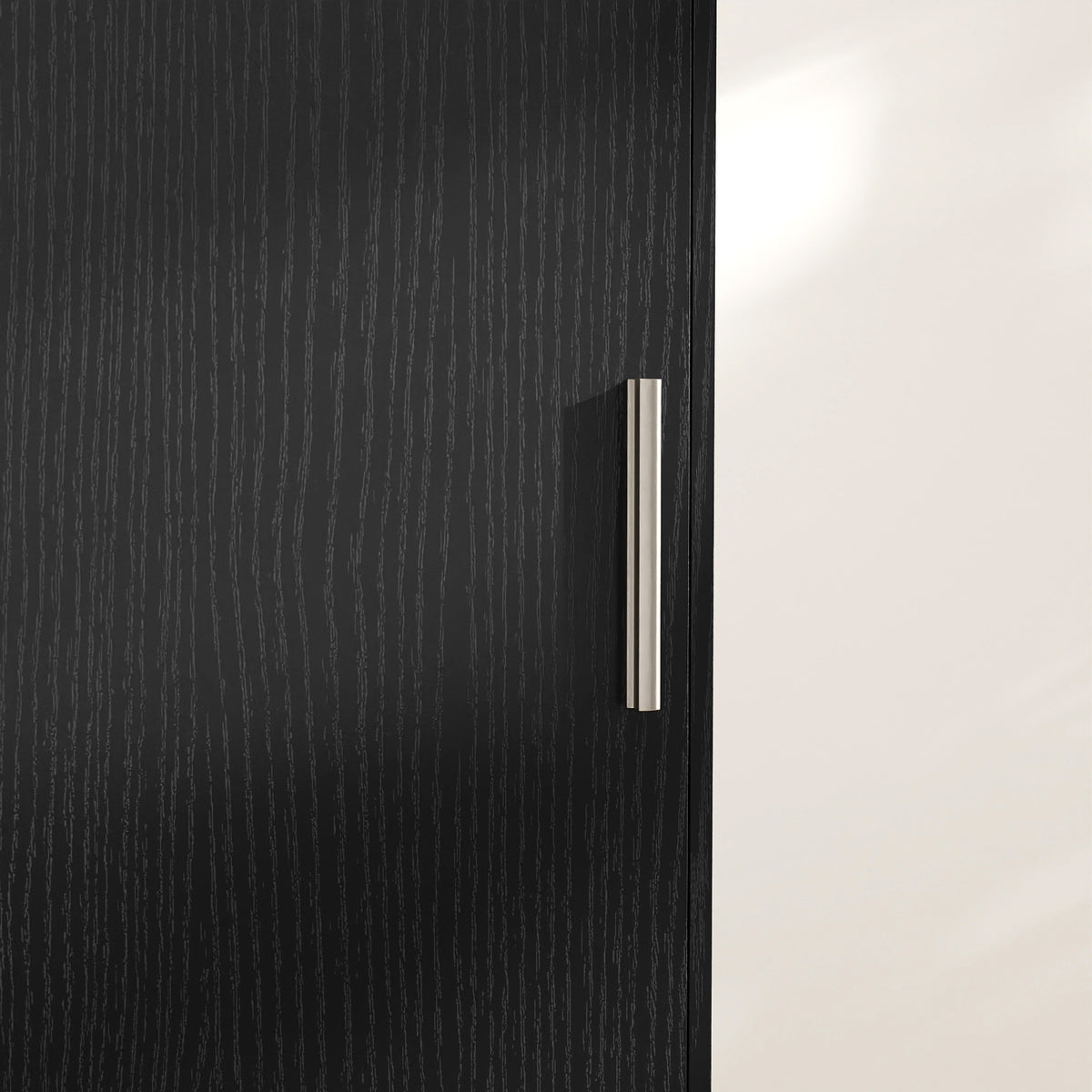 Colonna da bagno a 6 livelli, mobile contenitore stretto, 2 ante e 4 ripiani regolabili, 40x35x180cm, nero