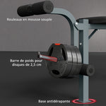 Banc de musculation Fitness banc d'haltérophilie entrainement complet dossier réglable curler