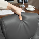 Fauteuil de bureau, chaise bureau ergonomique avec accoudoirs relevables, hauteur réglable, fonction de bascule, gris