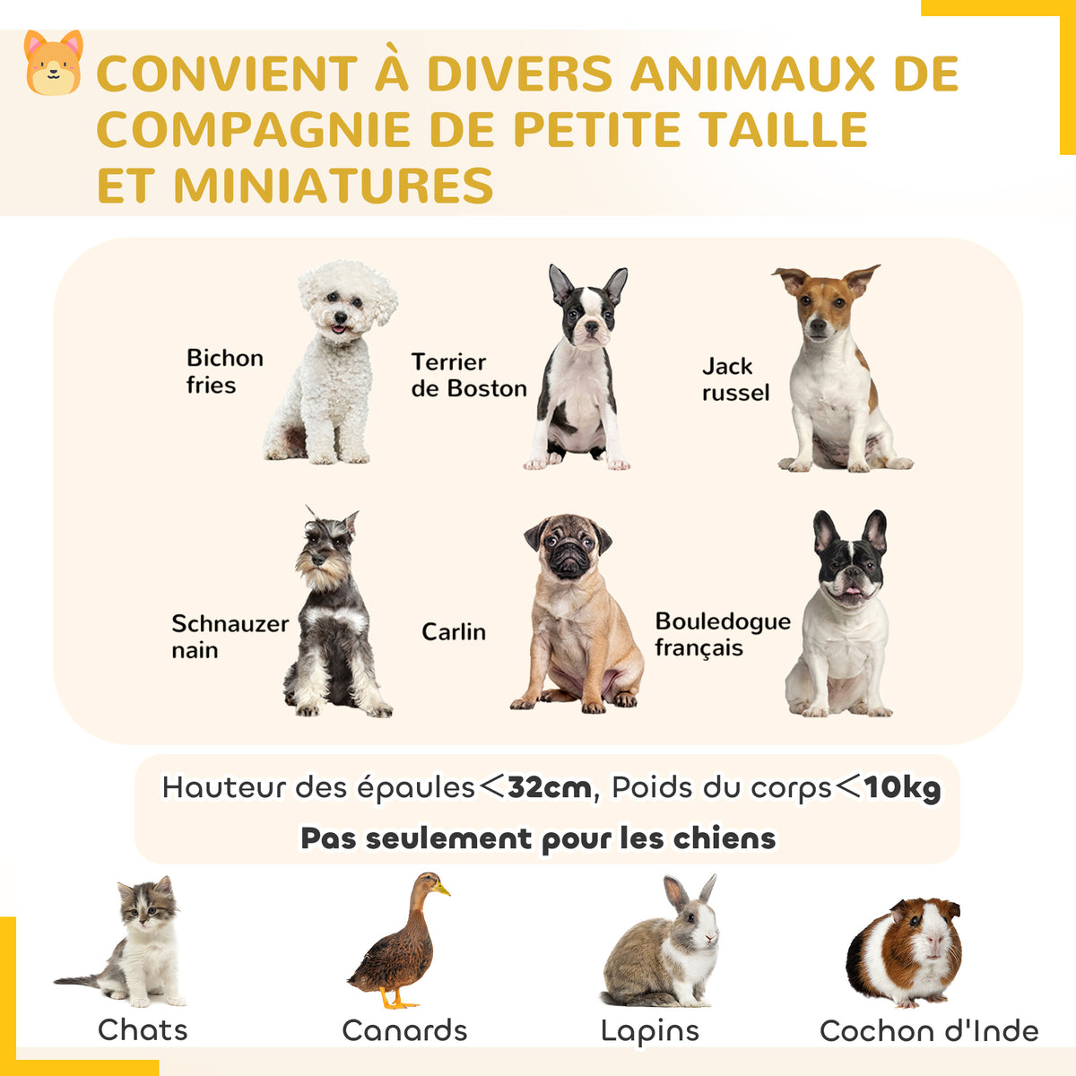 Parc pour chien enclos chien intérieur 8 panneaux pliables avec porte pour chiots acier 61l x 61H cm noir