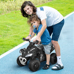 Cavalcabile Quad per bambini 18-36 mesi dim. 67L x 38P x 44A cm Effetti luminosi e sonori Nero