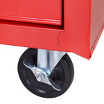Chariot à outils sur roulettes pour atelier avec 5 tiroirs verrouillable 2 clés acier 69 x 33 x 75 cm rouge