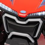 Elektrisches Kinder-Quad 6V Elektroauto für Kinder, Geschwindigkeit 2,5 km/h, für Kinder von 18-36 Monaten, 71 x 40,5 x 45 cm, Rot