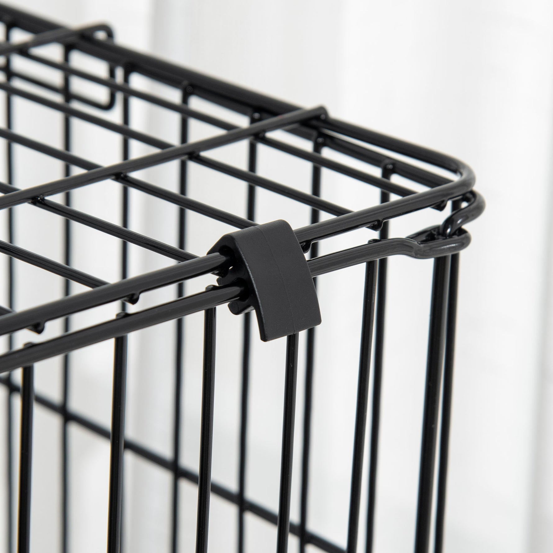 Cage pour petits animaux roulante 3 plates-formes démontables 3 rampes plateau inférieur amovible métal PP 81,2 x 52,7 x 114 cm noir
