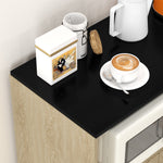 Desserte chariot cuisine multi rangements avec roulettes 75 x 40 x 80,5 cm
