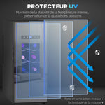 Cave à vin 12 bouteille 30L thermoélectrique double et silencieux avec porte en verre, LED, écran numérique, noir