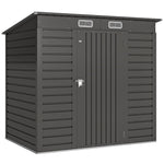 Abri de jardin 2,3m² - pour Outils - cabanon Porte verrouillable - dim. 191L x 130P x 166,5-183H cm - acier