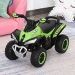 Toddler Quad Ride-on 18-36 Months dim. 67L x 38W x 44H cm Light and Sound Effects Green Black