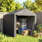 Abri de jardin tente de stockage portable abri de vélo garage pour extérieur avec cadre en acier galvanisé grande porte