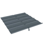 Toile de Toit pour pergola Bâche pour Pergola rétractable de 3 x 3 m, Polyester 180g/m³, Anti-UV 30+, Gris foncé