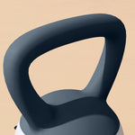 Kettlebell 6 kg - Collaboration .fr x FFHandball - Hantel mit rutschfestem Griff, Grau und Blau