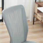 Ergonomic Office Chair, Desk Chair, Adjustable Height, Chrome Base, 360° Swivel, Mesh Upholstery, Grey
