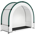 Serre de Jardin Pliable et Portable, Petite Serre de Balcon en Bâche PE et Porte Zippée, 200 x 80 x 164 cm, Vert