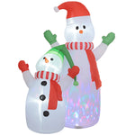 Bonhomme de neige gonflable de Noël, 240 cm, décoration gonflables de Noël avec lumières LED, blanc