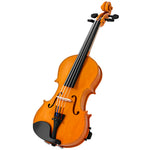 Violon 4/4 ensemble de violon en bois massif pour adultes et débutants avec étui léger et portable 60 x 21 cm marron