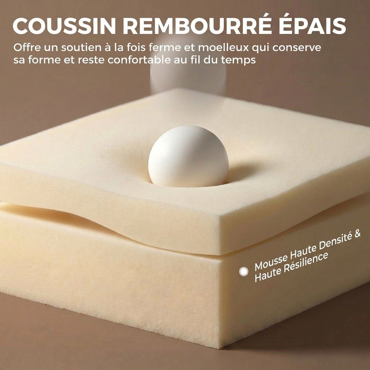 Sedia da ufficio ergonomica con braccioli ribaltabili a 5 livelli, poltrona da ufficio reclinabile in tessuto teddy, crema