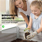Jardinière extérieure, jardinière surélevée galvanisée bordure de sécurité et fond ouvert 240 x 120 x 60 cm gris argenté