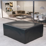 Housse salon de jardin extérieure bâche de protection extérieure anti-UV  en polyéthylène 235 x 190 x 90 cm noir