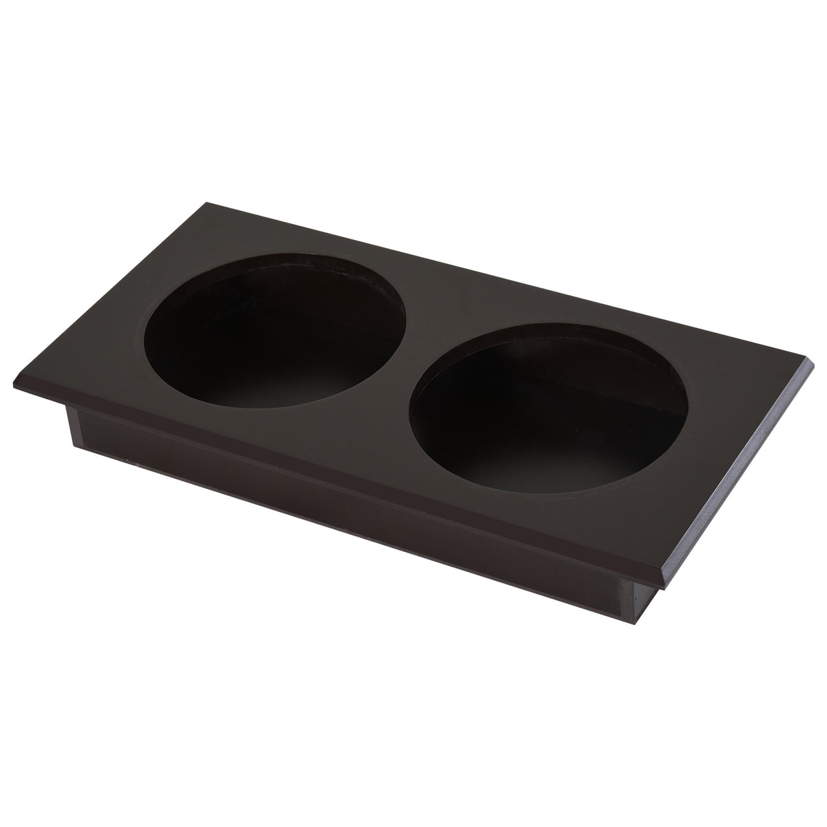 Gamelles chiens surélevées gamelle double chien chat Porte-gamelles surélevé 60L x 30l x 41H cm bois chocolat