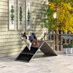 Dog agility ramp dog agility equipment A-frame non-slip surface 173 x 59 x 66 cm gray