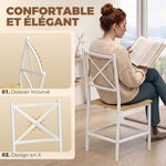 Set da pranzo con tavolo e 4 sedie per 4 persone, tavolo da cucina pieghevole da 105 cm, sedie impilabili, rovere