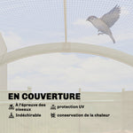 Serre de Jardin Pliable et Portable, Petite Serre de Balcon en Bâche PE et Porte Zippée, 200 x 80 x 164 cm, Vert