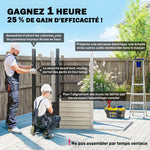 Abri de jardin 2,3m² - pour Outils - cabanon Porte verrouillable - dim. 191L x 130P x 166,5-183H cm - acier