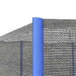 Filet de remplacement pour trampolines Ø 366 cm 8 poteaux droits filet de sécurité pour trampolines, entrée zippée