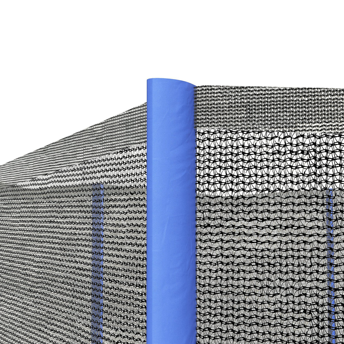 Filet de remplacement pour trampolines Ø 366 cm 8 poteaux droits filet de sécurité pour trampolines, entrée zippée