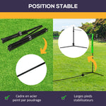 Set completo 3 in 1 per badminton, pickleball e pallavolo, giochi sportivi da esterno con rete ad altezza regolabile
