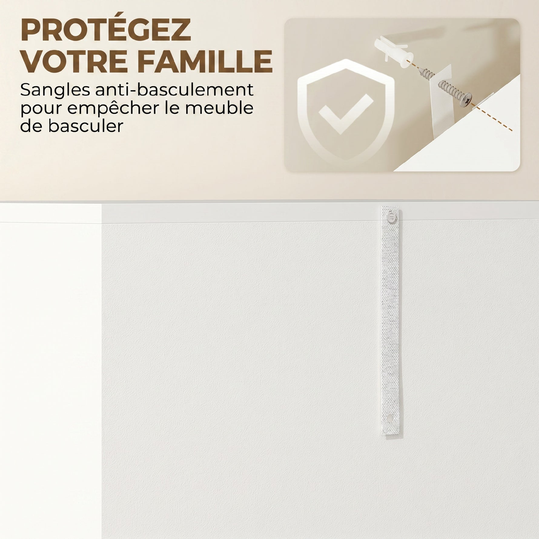 Armoire de cuisine meuble de rangement buffet 4 portes avec étagères réglables - dim. 60L x 35l x 170H cm blanc laqué