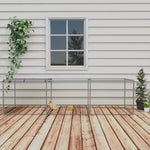 Enclos poulailler cage clapier extérieur 3 m² pour petits animaux dim. 3 x 1 x 0,8 m acier galvanisé