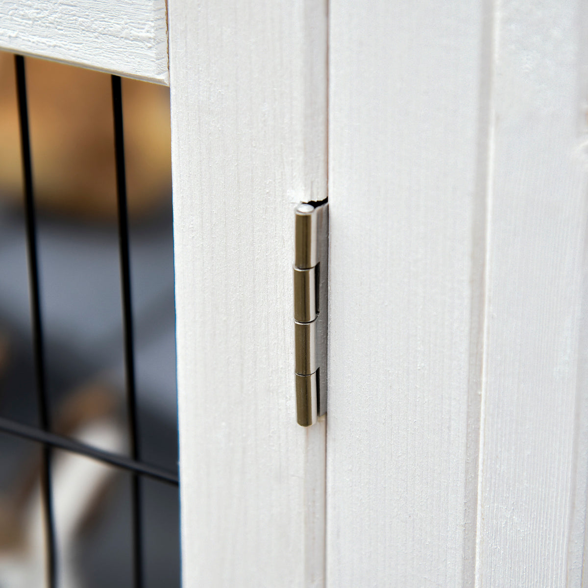 Clapier en bois cage à lapin villa pour lapin avec plateau coulissant, porte verrouillable, dessus ouvrable gris