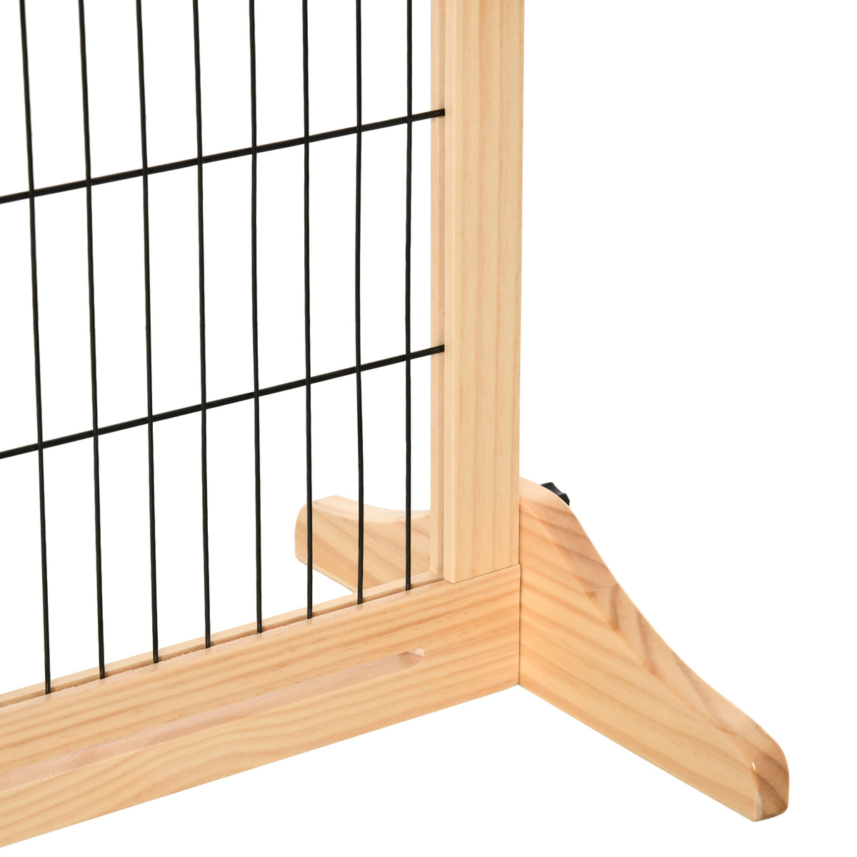 Barriera di sicurezza per cani estensibile lunghezza regolabile 104-180 x 36 x 69 cm pino legno naturale