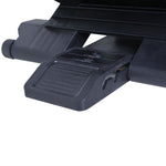 Ergonomische voetensteun voor kantoor, in hoogte en helling verstelbaar, 45L x 34B cm, grijs